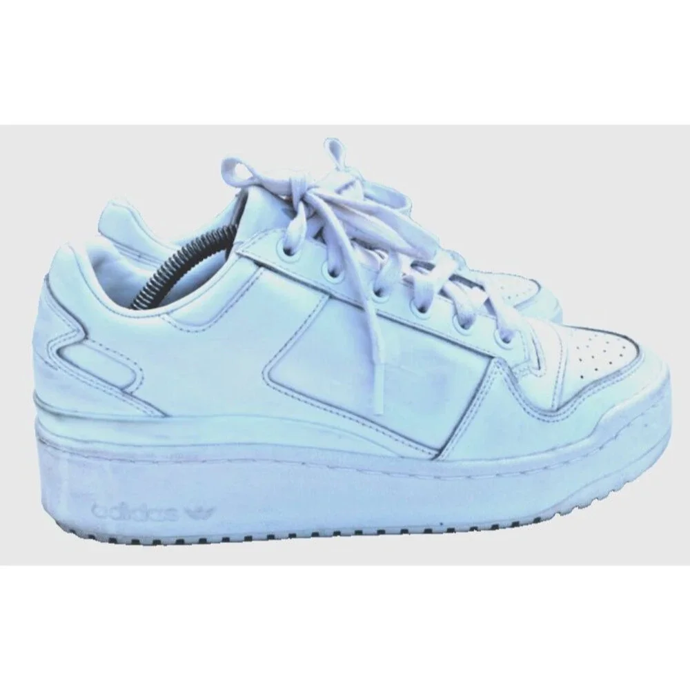 Adidas Shoes Womens Forum Bold FY9042 White Leather Comfort Sneakers - Size 9.5
